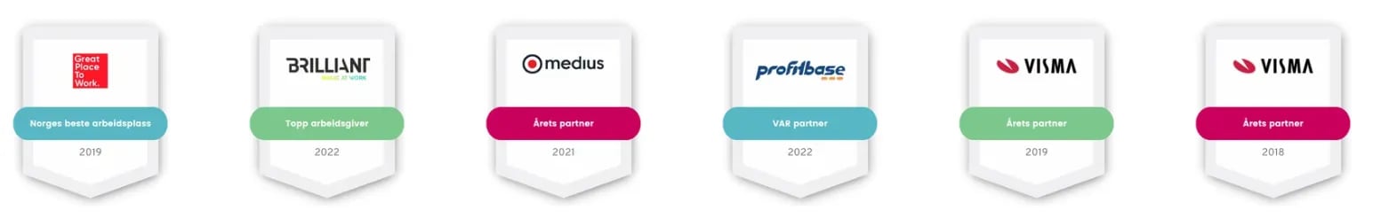 utmerkelser vi er stole av