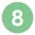 web ball small - green 8