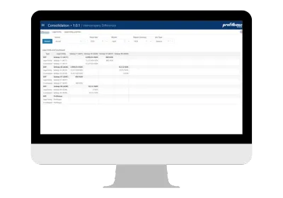 Skjermbilder fra profitbase-consolidation- mockup - 2023