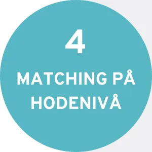 1.MATCHING PÅ HODENIVÅ 1.MATCHING PÅ HODENIVÅ