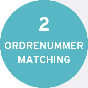 2.ORDRENUMMER MATCHING 2.ORDRENUMMER MATCHING