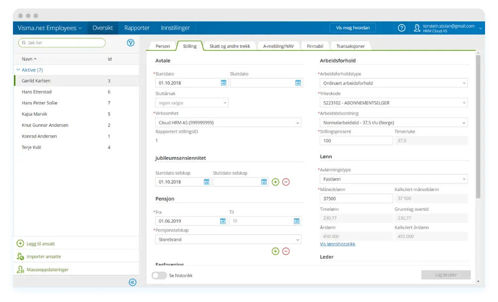 Visma.net Payroll