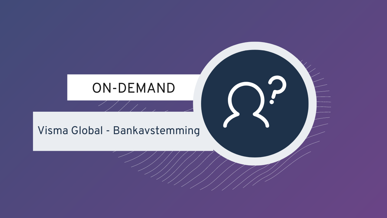Bankavstemming i Visma Global